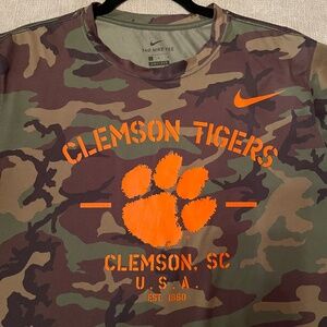 Clemson Tigers - Nike Dri-FIT Long Sleeve Military T-Shirt - Team Issue
